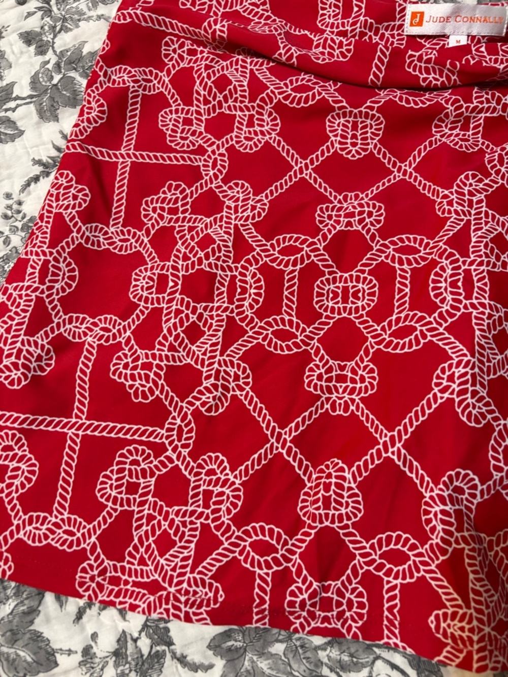 Jude Connally Red Rope-Print Mini Skort - Picture 2 of 7